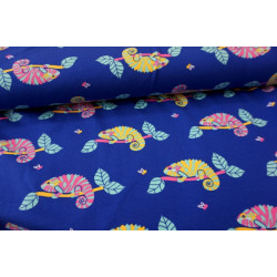 Jersey - Geckos Chamäleon blau